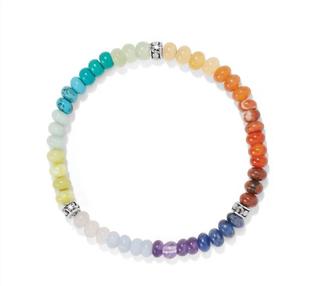 NEW BRIGHTON women's contempo ombre stretch bracelet in silver/multi